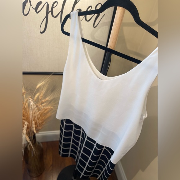 Black and White Mng Collection Lined Checkered Dress - Picture 6 of 13